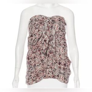 Isabel Marant Etoile Sleeveless 100% Silk Tie Top